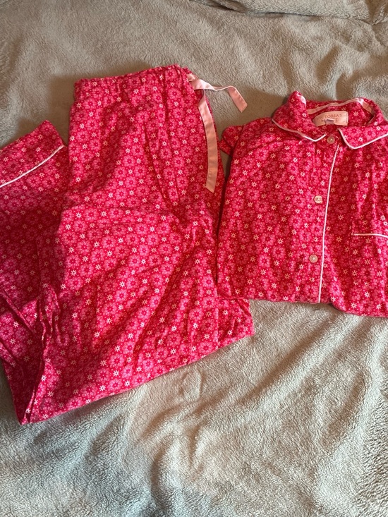 Victoria's Secret Other - Victoria's Secret Hot Pink Printed Pajama Set